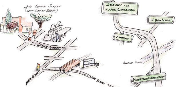 Hand Drawn Map - Ammon Parry