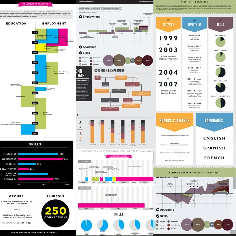 infographic resume timeline